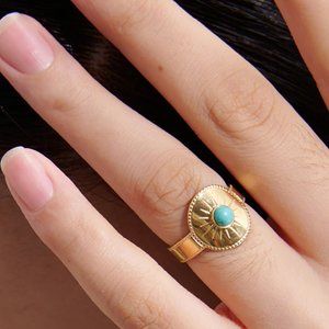 Stainless Steel  Ring High Quality18 K Stone Opening Finger Ring